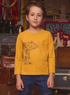 T-shirt, Polo Shirt-Sergent Major Yellow TEE SHIRT LS